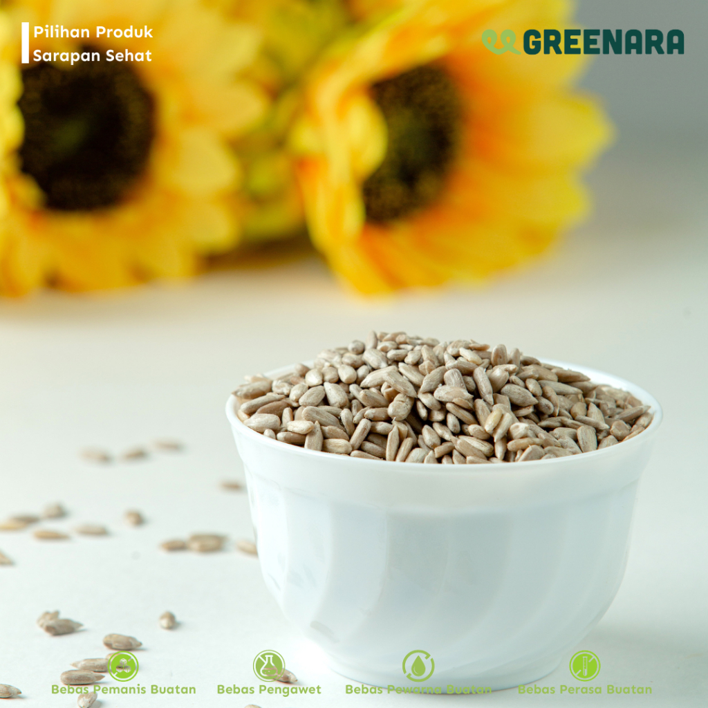 

QH Greenara - Kuaci Kupas Bawang Panggang 500gr / Roasted Sunflower Seed with Garlic 500 gram