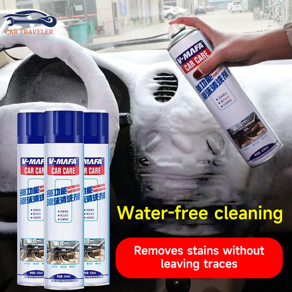 CALISTAYEE 650ML PEMBERSIH INTERIOR MOBIL V-MAFA CAR CARE MULTIFUNCTIONAL FOAM CLEANER CAR FOAM