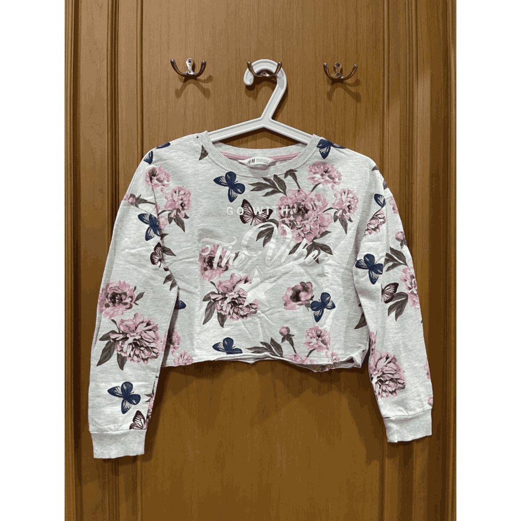 Lengan Panjang Crop Top H&M Anak Perempuan