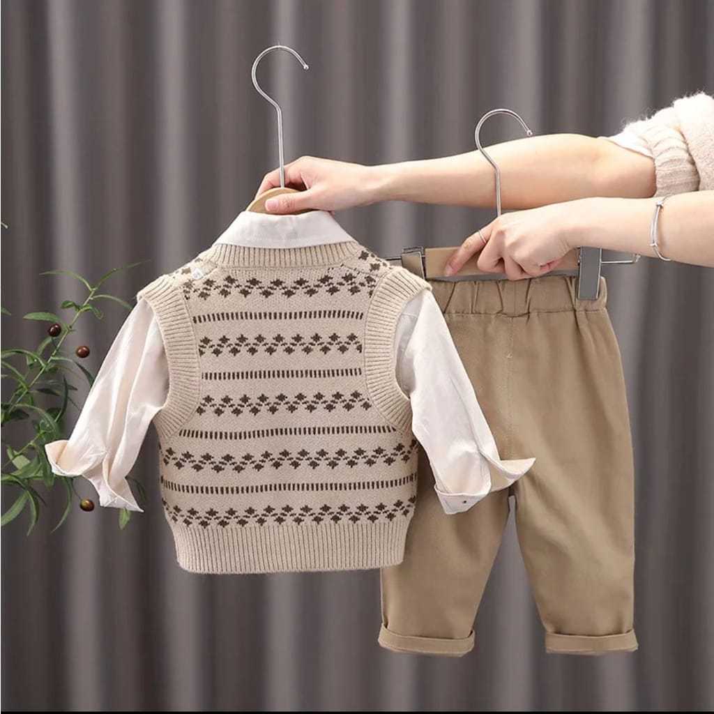 SETELAN ANAK BAJU DAN ROMPI RAJUT ANAK UMUR 1-5 TAHUN SET ANAK LAKI LAKI DAN PEREMPUAN