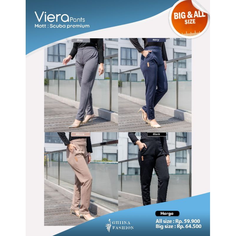 Best seller Viera pant & Dhisa Pants✓ celana wanita kantor ✓ghina fashion