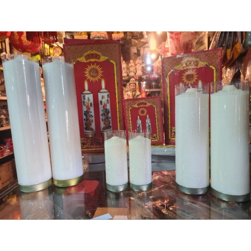Lilin Naga putih polos 1/2 Kati / 1 kati / 2 Kati / 3 kati