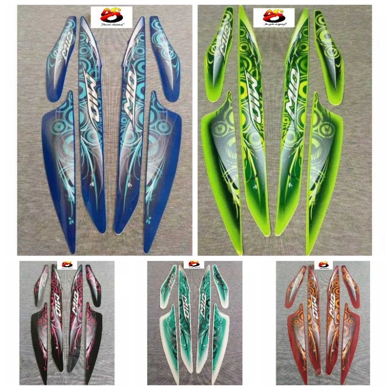 stiker striping lis bodi motor Yamaha Mio sporty 2011 2012