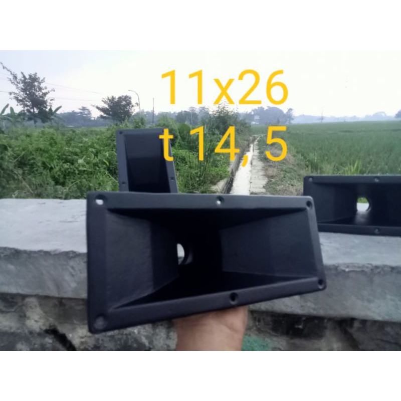 horn tweeter, corong horn tweeter, horn tweeter bahan almunium, horn tweeter ukuran 11x26