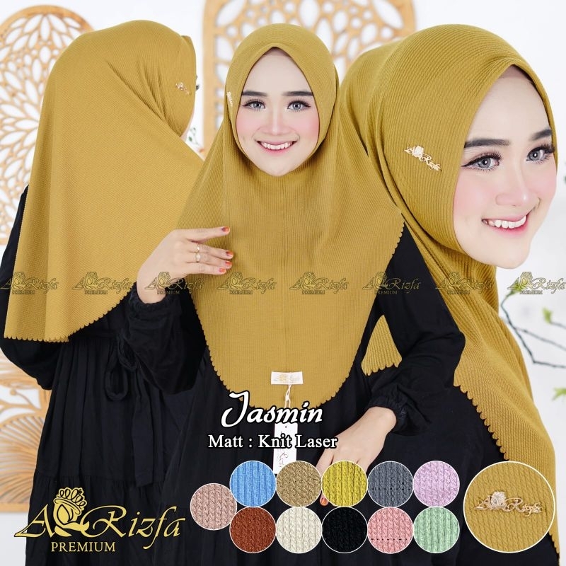 BERGO KNIT PREMIUM ARRIZFA HIJAB / JILBAB BERGO SIMPLE KNIT / BERGO POLOS KNIT / BERGO LASSERCUT (JA