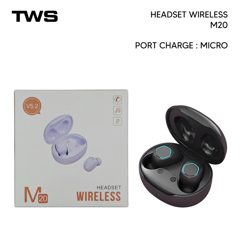 TWS M20 Bluetooth Headset Earpho