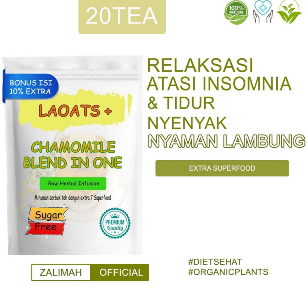 

Camomile Tea Minuman Diet Teh Chamomile Tea Celup Pelangsing Badan Penurun Berat Badan Chamomile Asam Lambung Laoats