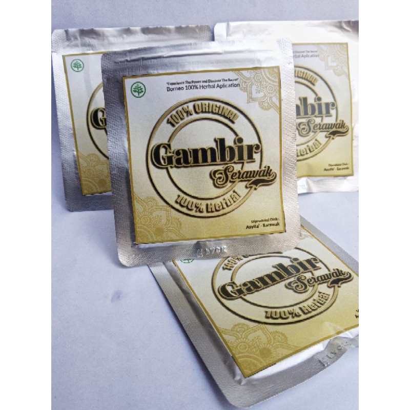 Gambir Siam Serawak Padat Grade A 100% Original