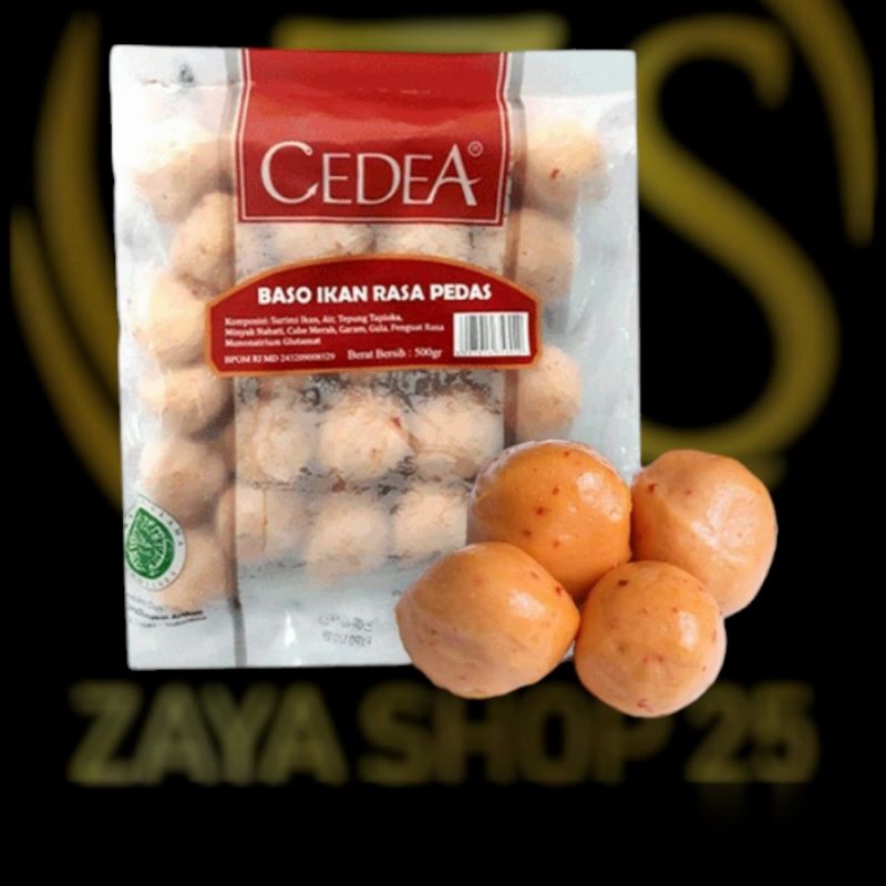 

Cedea bakso ikan pedas 500gr isi 25pcs