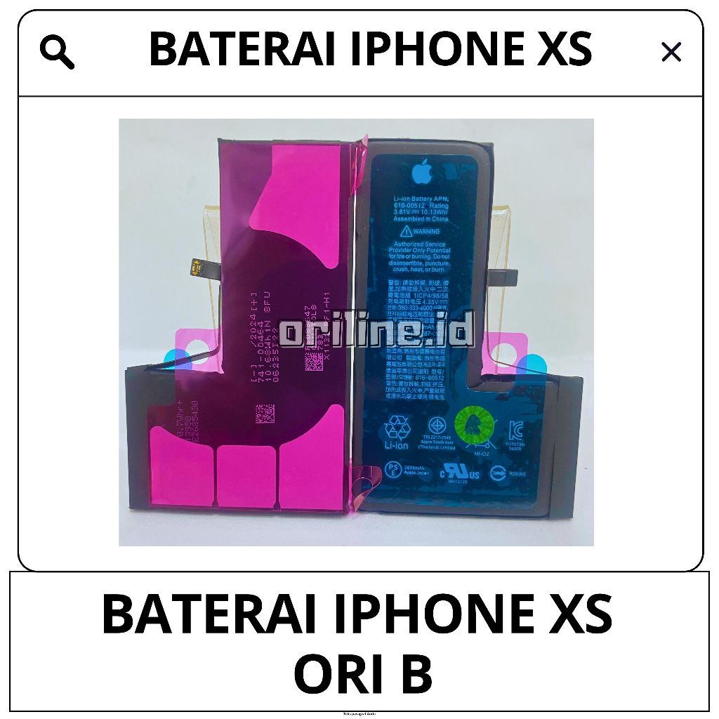 BATERAI BATRE IPHONE XS ORIGINAL B