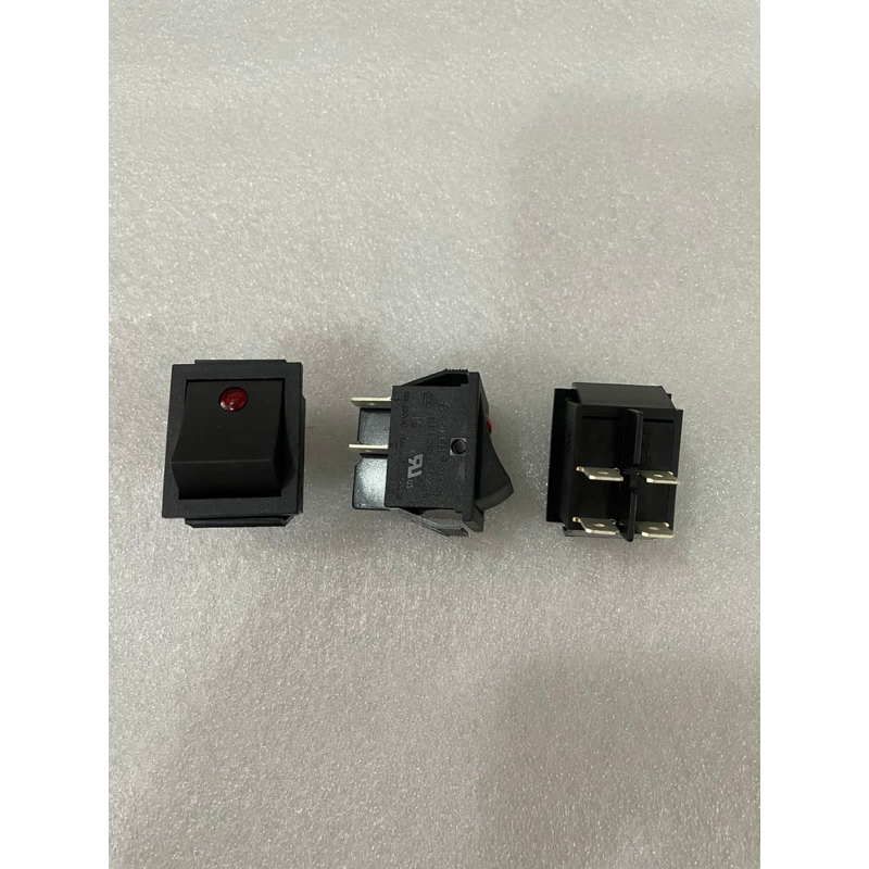 Saklar Rocker switch 4 pin BESAR SOKEN 16A titik merah saklar 4 kaki SOKEN