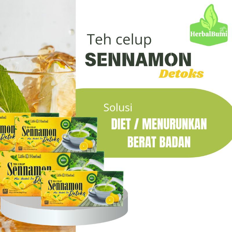 

Teh Celup Teh herbal Sennamon, Daun Slim untuk diet