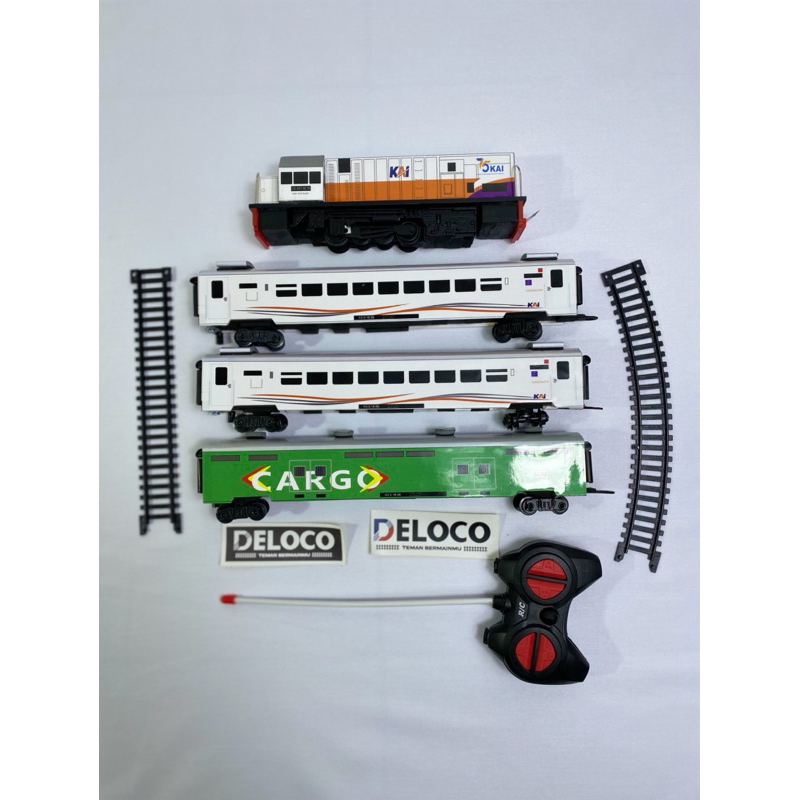 paket Rangkaian murah Mainan Kereta Api Indonesia RC,Kereta api mainan Remot control,Lokomotif cc201