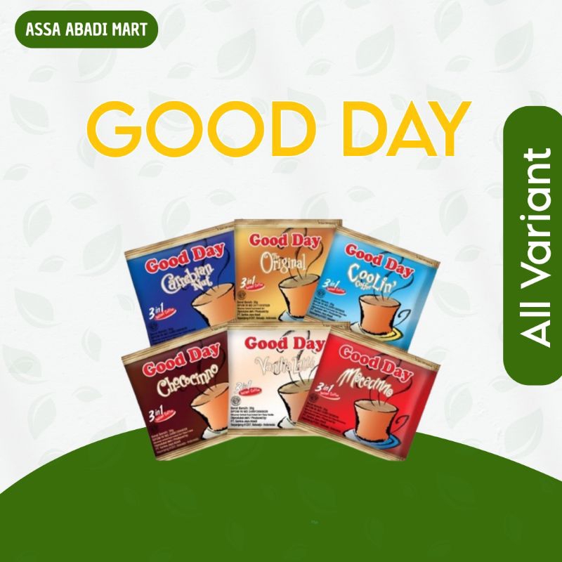 

Good Day Coffee All Variant Sachet