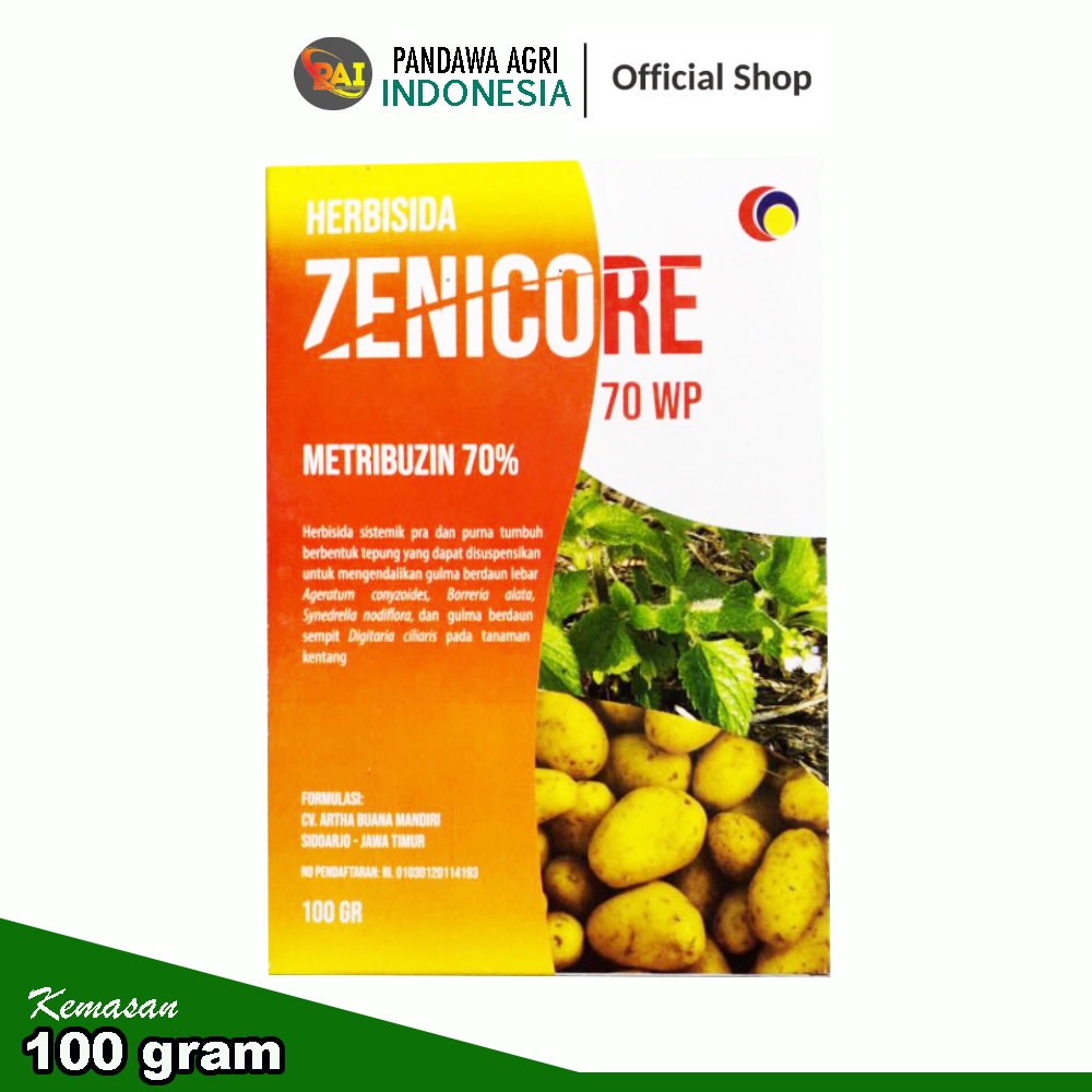 Herbisida Zenicore 70WP 100 gram | Zenicore 100 gram | Herbisida sejenis Unicor M Sencor Zincor Sena