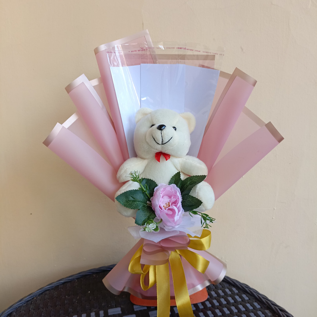 [Ready] Buket Boneka dan Slot Uang / Kerangka Buket Boneka Dan Uang / Buket Ulang Tahun/Buket Hadiah