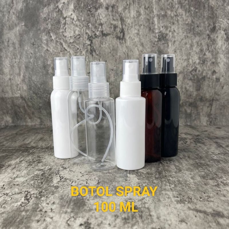 BOTOL SPRAY 100 ML - BOTOL SEMPROT POLOS PUTIH
