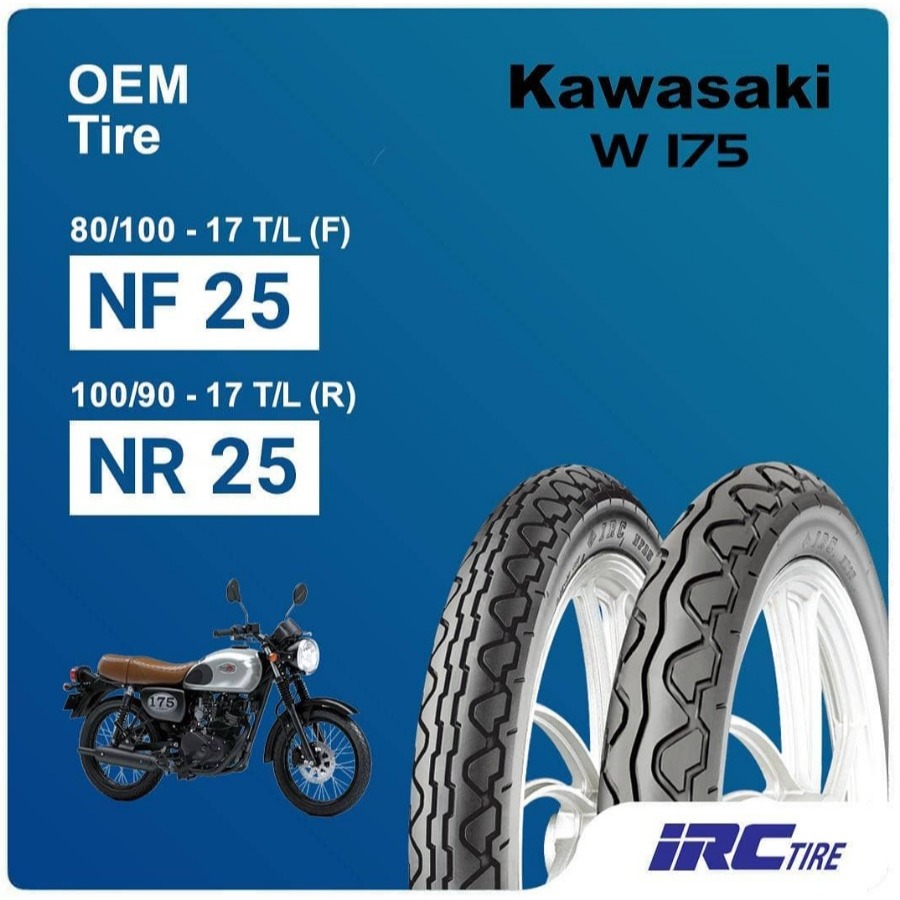 (BAYAR DITEMPAT) 1SET BAN IRC 80/100-17 NF25 DAN 100/90-17 NR25 TUBELESS Ban Motor CB150, VERZA, MEG