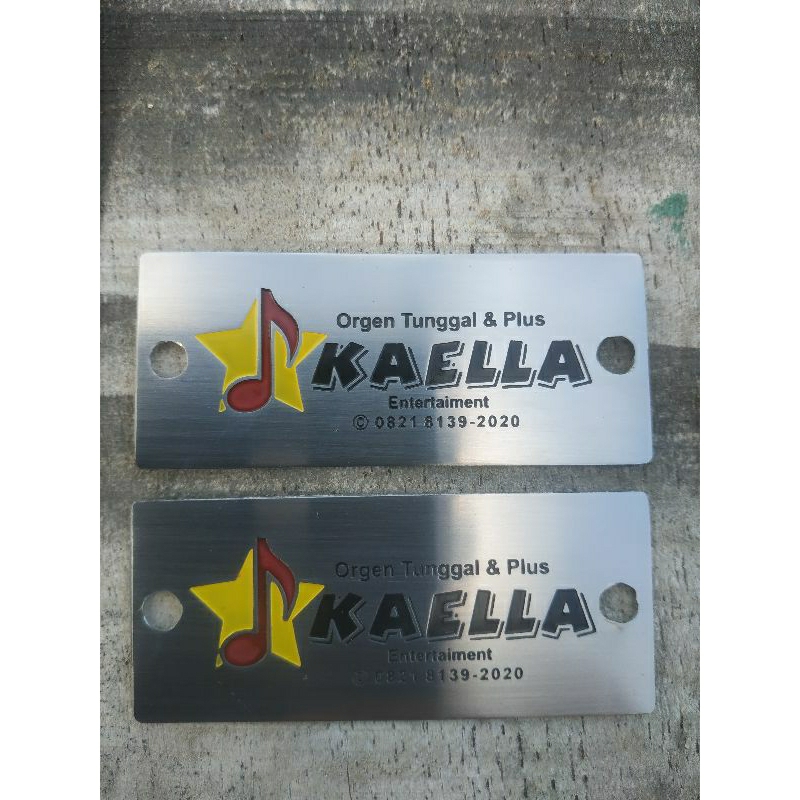 label plat hijab besi