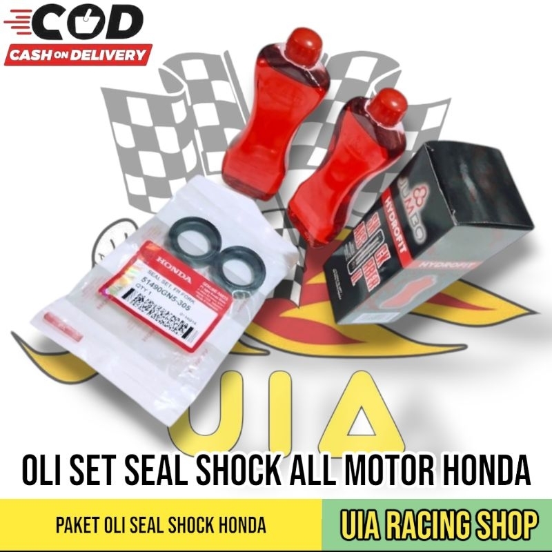Seal Shock Depan Beat FI Set Oli Shock Jumbo Double Per Beat Karbu Scoopy Vario Grand Supra