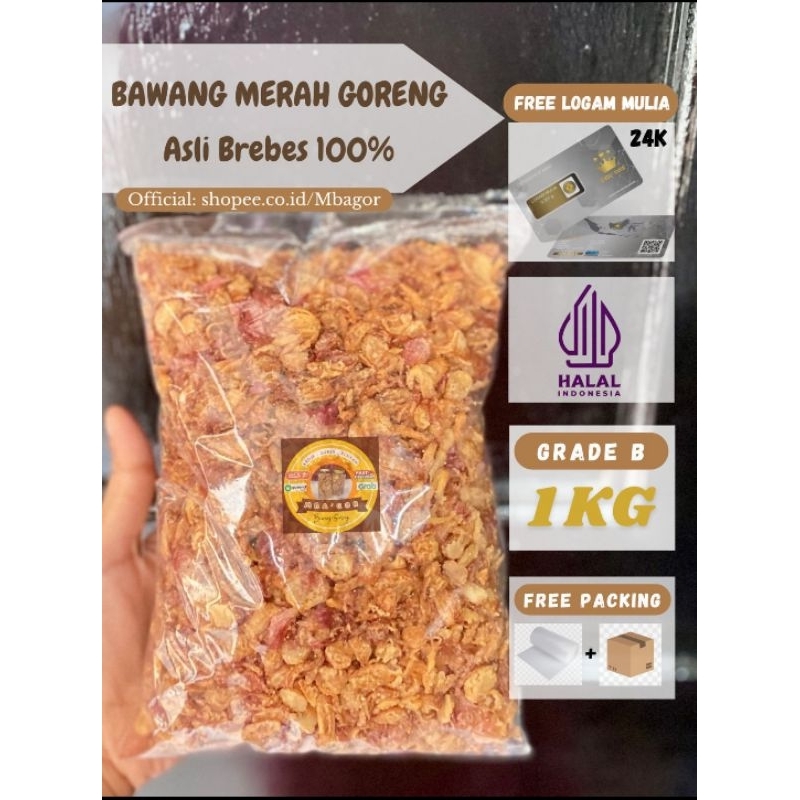 

Bawang Goreng B++ 1Kg Asli Brebes Tanpa Campuran Renyah Kriuk