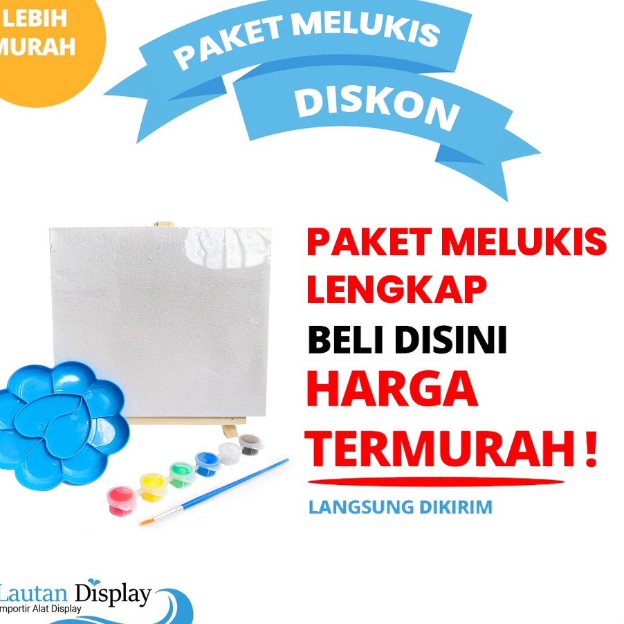 

TREND Alat Lukis Lengkap 1 Paket Alat Melukis Anak Cat Lukis Kanvas Kuas Palet Paket Lukis Anak 1 Set Lukis Peralatan Melukis Painting Kit Murah Stand Mini Easel Stand Lukis Mini Paket Painting Kit Kanvas