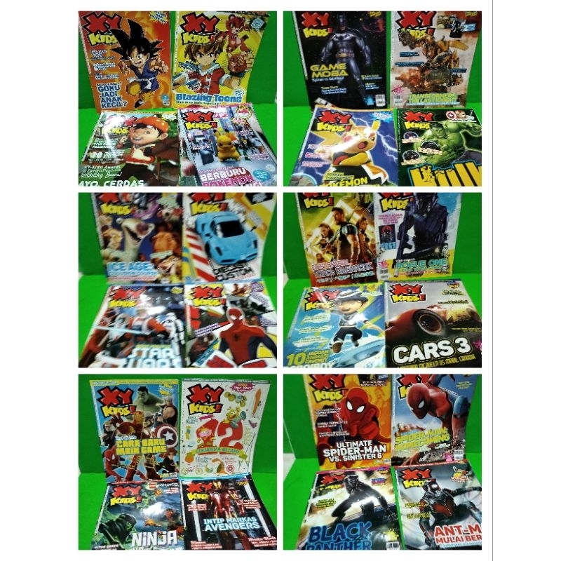 Majalah anak - HOT WHEELS - Ben 10 - XY KIDS - GAMING - PRELOVED