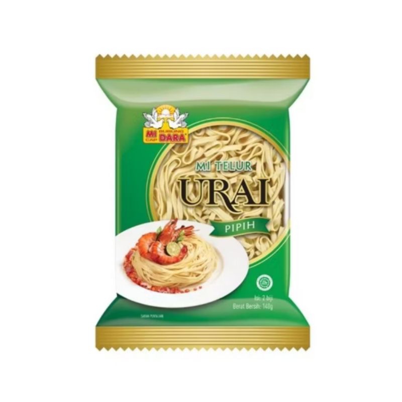 

Mi telur urai burung dara pipih 140gr mie