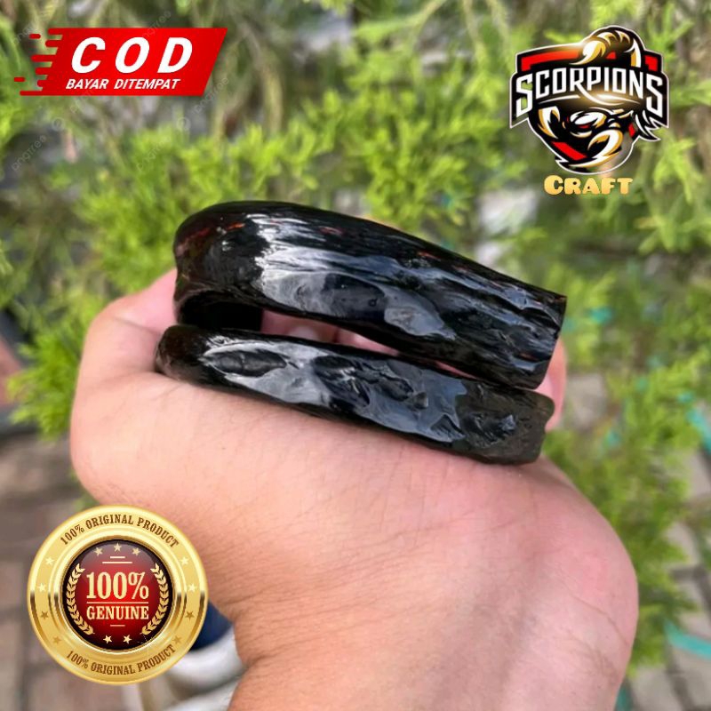 GELANG AKAR BAHAR HITAM ASLI MERAH BODY HITAM ORI