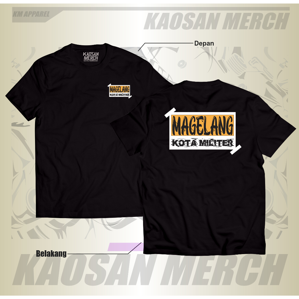 Kaos Kota Magelang Tshirt Magelang Militer Cotton combed
