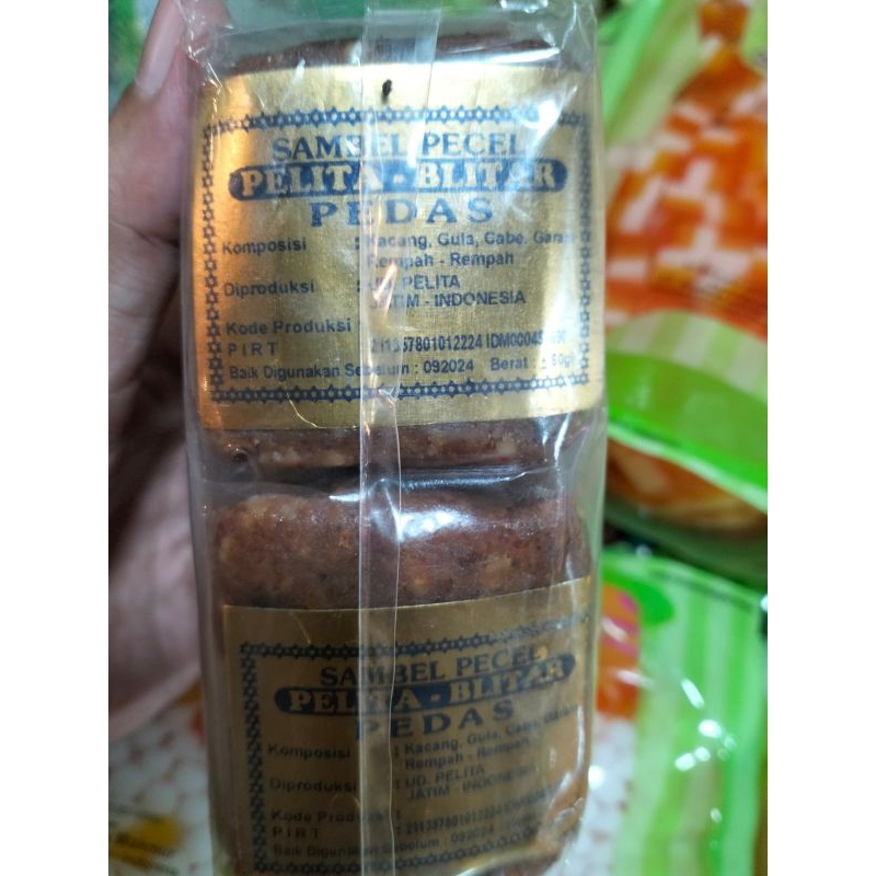 

sambal pecel pelita blitar pedas dan sedang