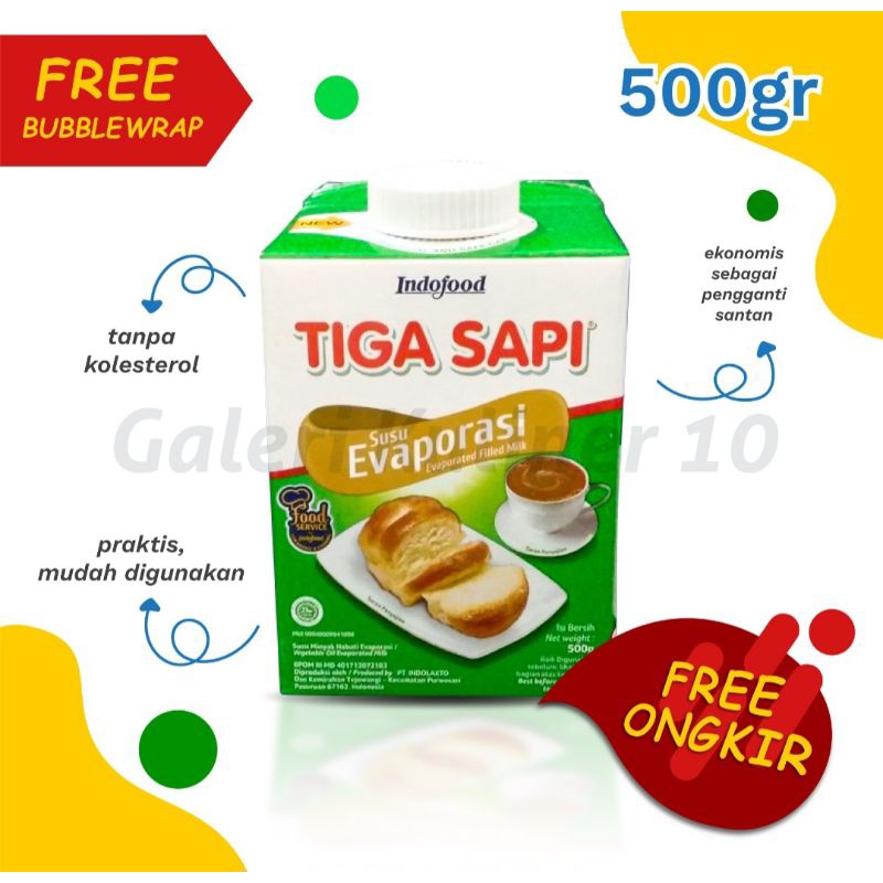 

Susu Evaporasi 3 sapi / tiga sapi / krimer / evaporasi dairychamp 380gr