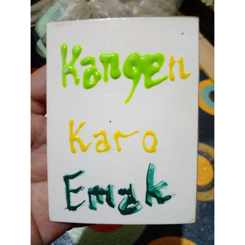 

British Sticker Timbul : Kangen Karo Emak