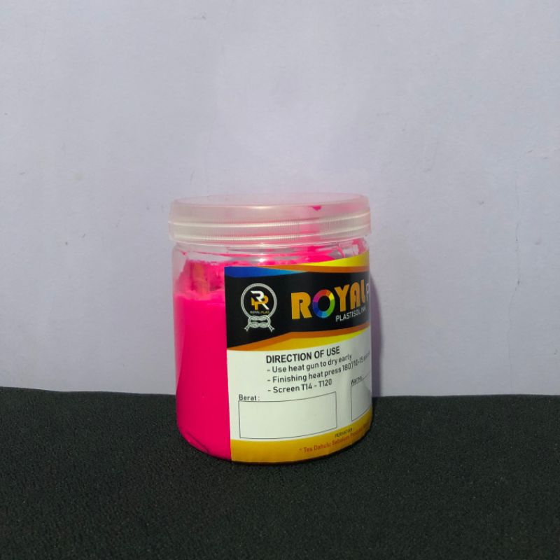 

Tinta Plastisol Fluorescent Magenta @ 500 gram Royalplas
