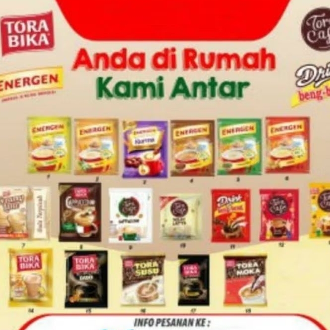 

ECER ANEKA MINUMAN KOPI SACHET MAYORA NETTO 1 PCS