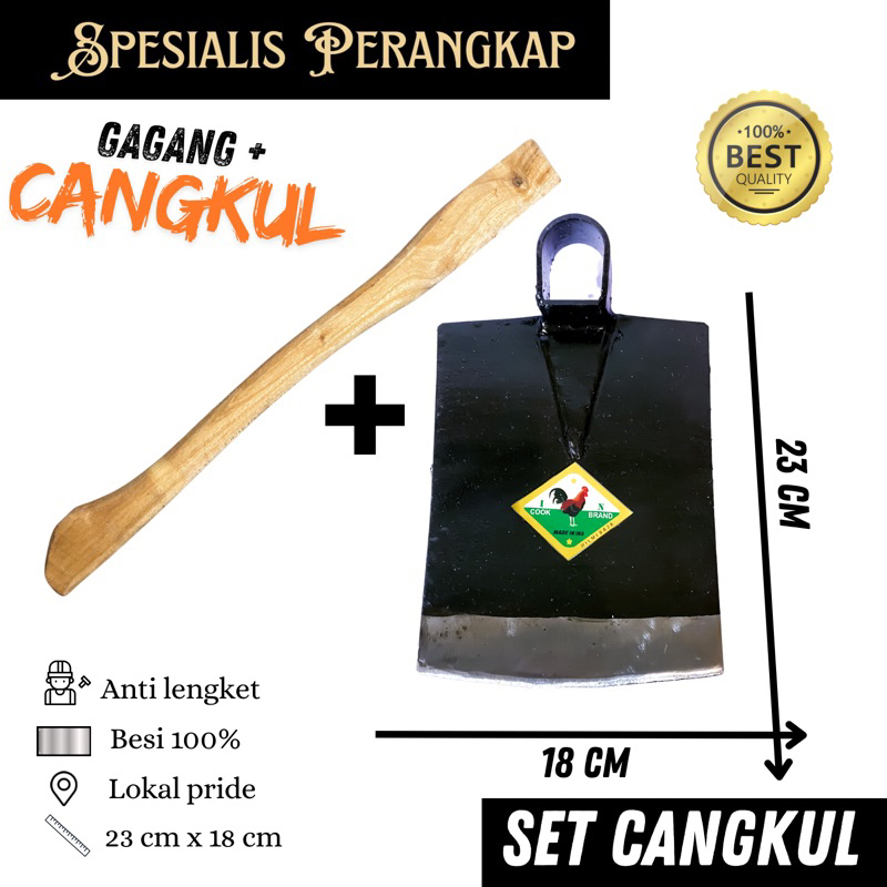 Cangkul Baja Ukuran Besar Paket Hemat | Cangkul Pacul Harga Grosir