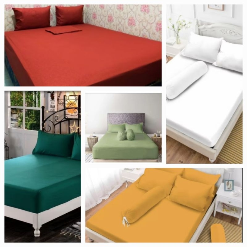 SPREI POLOS PREMIUM.TINGGI SPREI 30CM