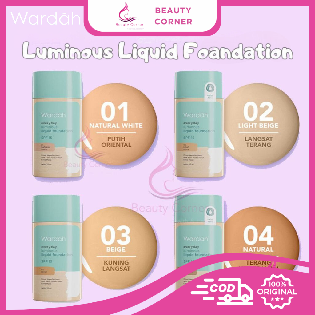 Wardah Everyday Luminous Liquid Foundation - 40ml