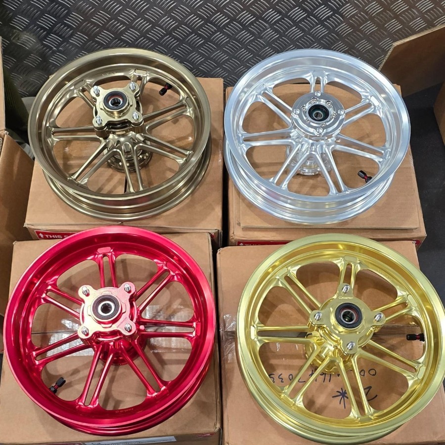 VELG MITOMO CNC RIMS - FT 770 HONDA MONKEY 125 / HONDA DAX 125 - MADE IN TAIWAN