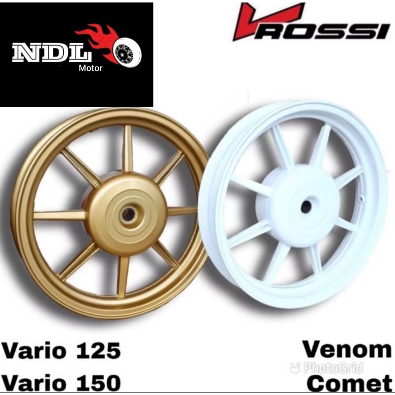 VELG ROSSI VENOM COMET PALANG 8 VARIO125 VARIO 150 WHITE,GOLD,BLACK