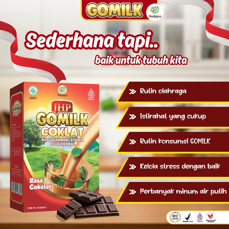 

GOMILK COKLAT Susu Kambing Etawa Plus Herbal