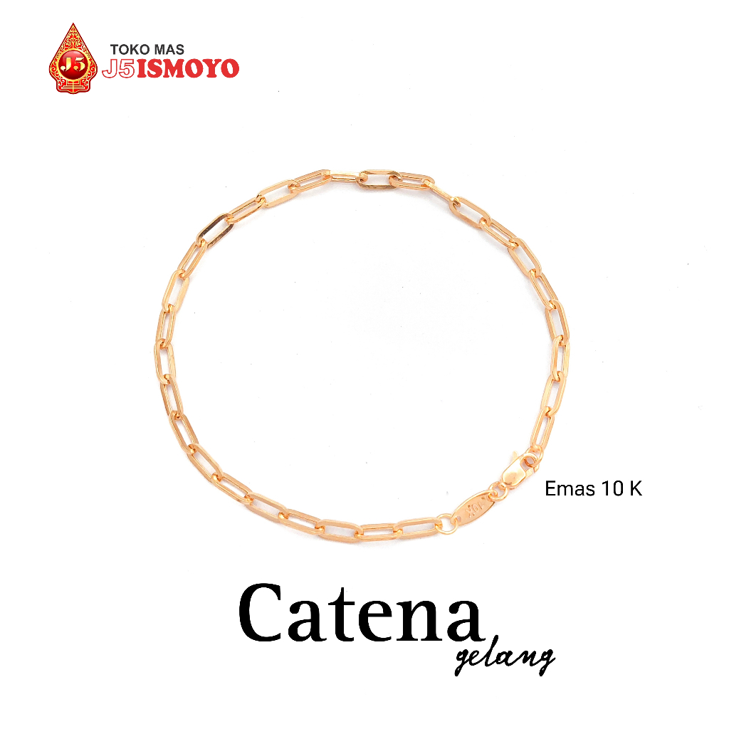 Gelang Emas Rantai Polos Catena (TM) J5 Ismoyo