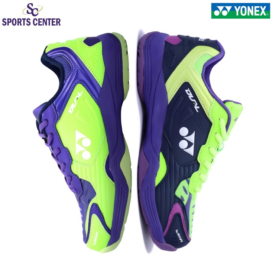 Promo Sepatu Badminton Yonex Tru Cushion Dual Maritime Blue Neon Purple