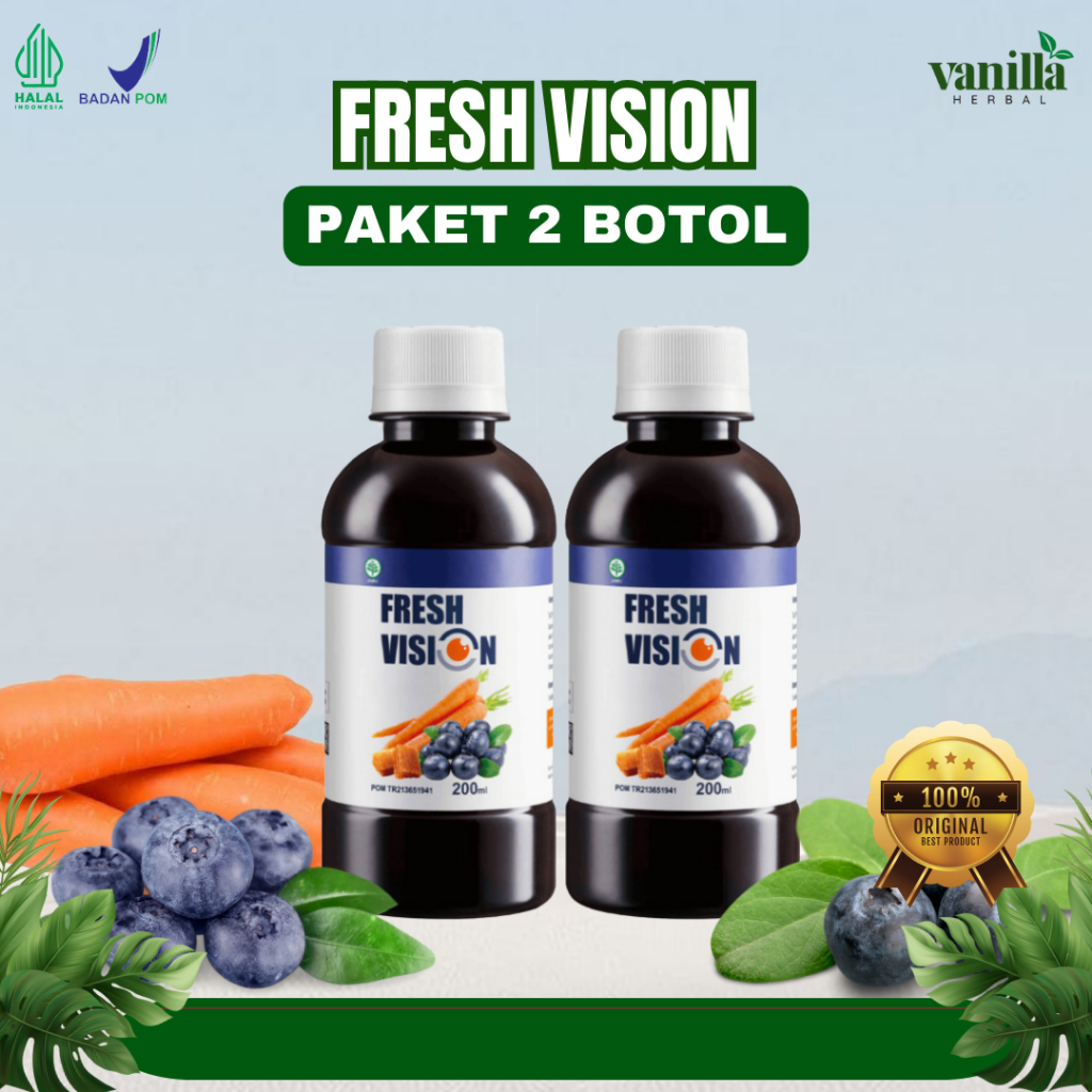 

PAKET 2 BOTOL FRESH VISION | Madu Multivitamin Original Madu Obat Kesehatan Atasi Mata Minus, Mata Merah, Katarak, Glukoma, Dan Buram Dikirim Dari Pekanbaru