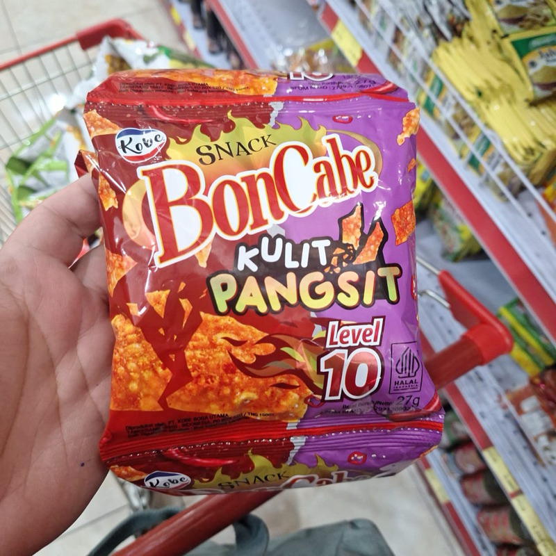 

BONCABE Snack Kulit Pangsit Level 10 27gr renteng