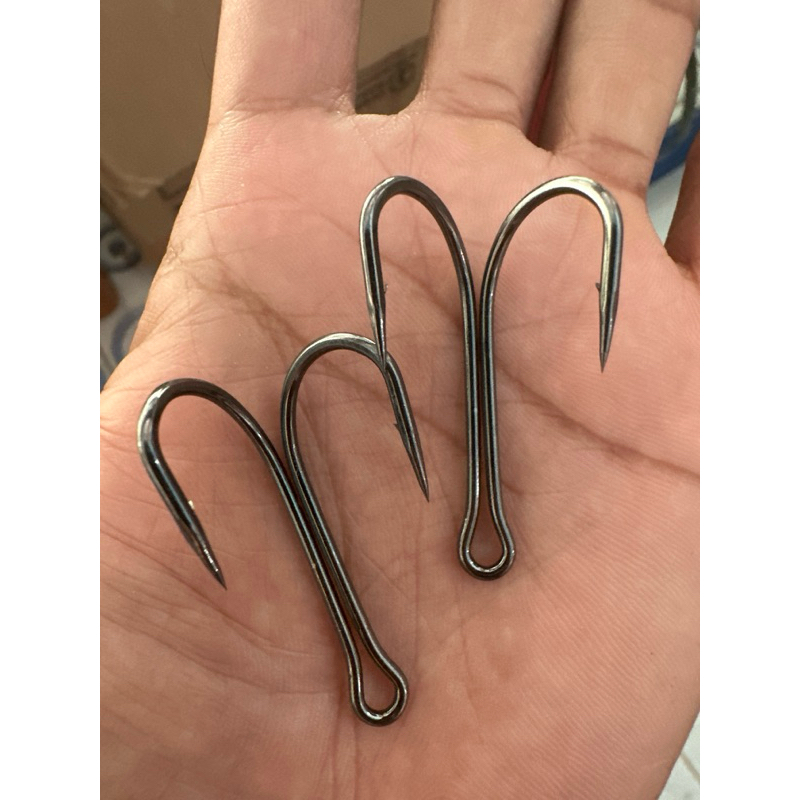 DH double hook 4/0 merek HOOX PRESSED 30pcs/bks murah