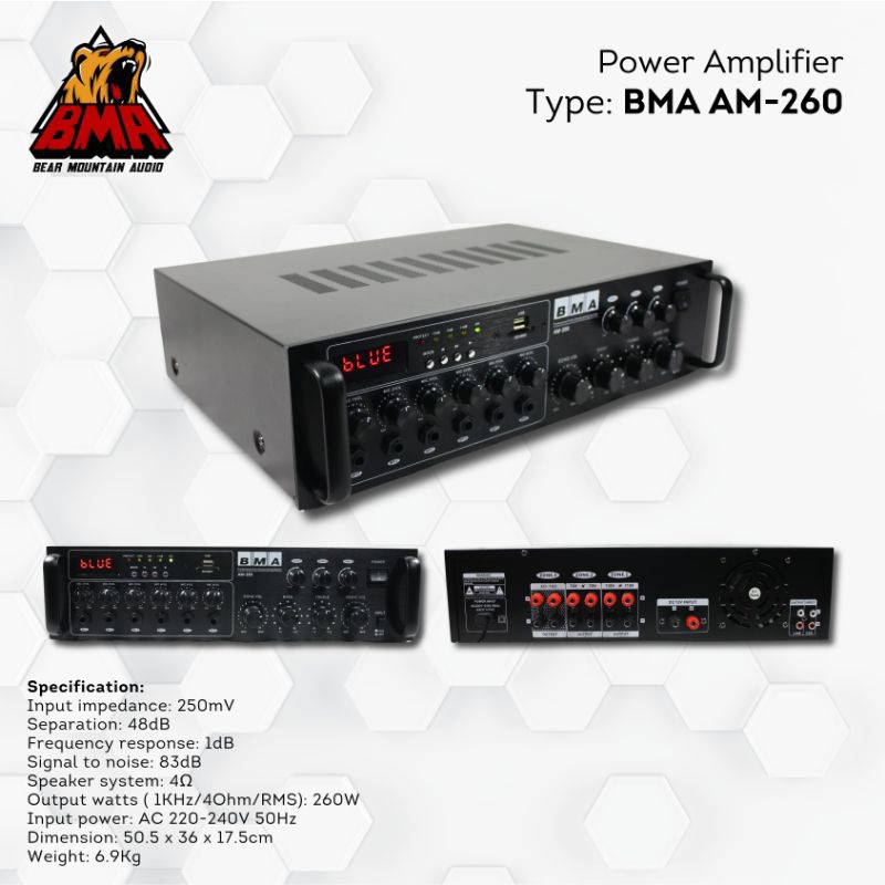 power amplifier masjid model TOA merk BMA AM 260