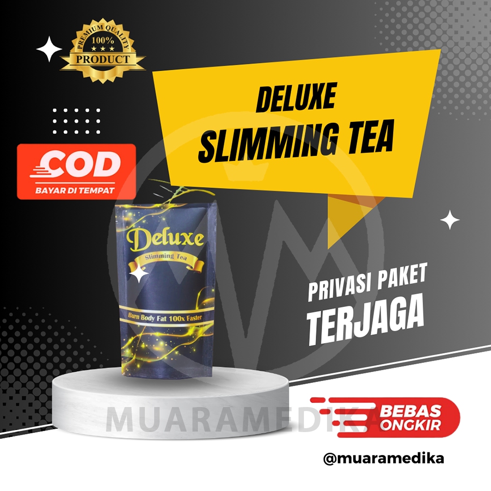 Deluxe Slimming Tea Pelangsing Herbal Penurun Berat Badan Diet Detox Tea Herbal Teh Diet (1 Pack)