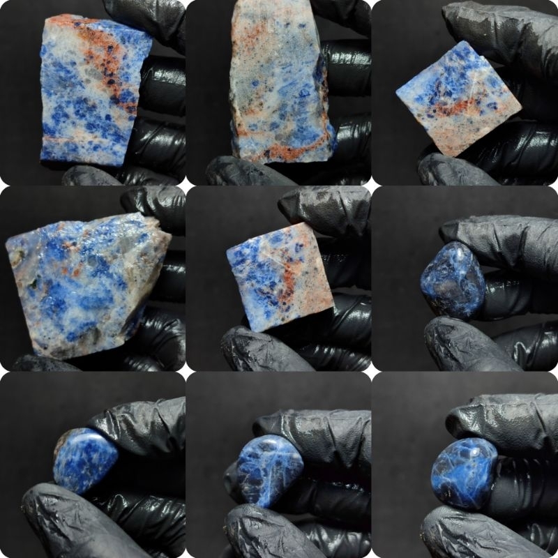 Blue sodalite /bongkahan batu akik Blue sodalite/Bahanan blue sodalite