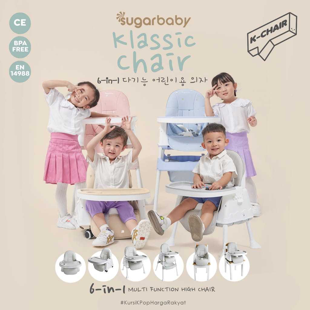SugarBaby K-Chair Klassic Chair/ Kursi Makan SugarBaby/ Kursi Makan Bayi/ Kursi Makan Anak